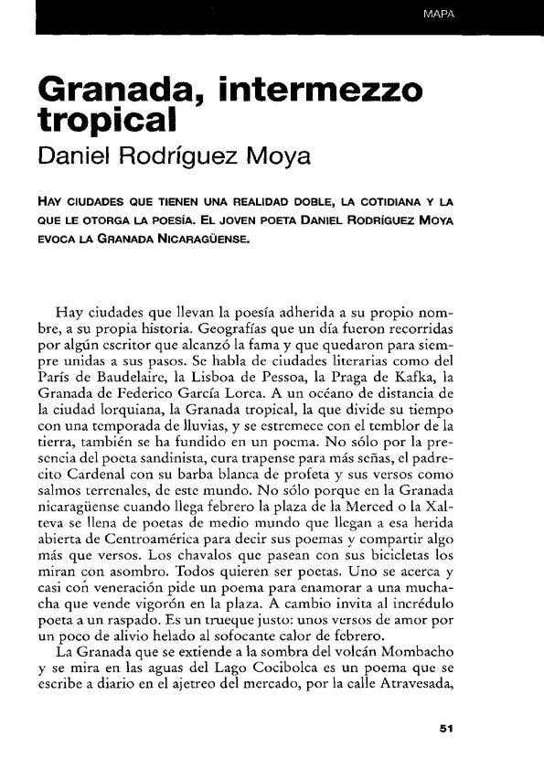 Granada, intermezzo tropical / Daniel Rodríguez Moya | Biblioteca Virtual Miguel de Cervantes