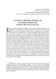 Portada:Génesis e historia textual de \"El Ruedo Ibérico\" de Ramón del Valle-Inclán / Amparo de Juan Bolufer