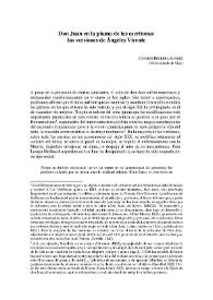 Don Juan en la pluma de las escritoras: las versiones de Ángeles Vicente / Carmen Becerra Suárez | Biblioteca Virtual Miguel de Cervantes