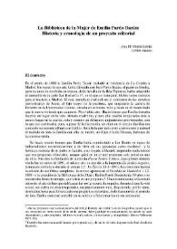 Más información sobre La Biblioteca de la Mujer de Emilia Pardo Bazán: Historia y cronología de un proyecto editorial / Ana M.ª Freire López