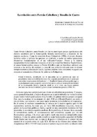La relación entre Fernán Caballero y Rosalía de Castro / María do Cebreiro Rábade Villar | Biblioteca Virtual Miguel de Cervantes