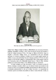 Más información sobre Daniel Cosío Villegas [editor] (Ciudad de México, 1898-1976) [Semblanza] / Marina Garone Gravier y Gabriela Silva Ibargüen