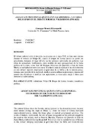 "Hagan los principes la quenta con las historias". La carga del pasado en el debate sobre el valimiento (1598-1621) / Giuseppe Mrozek Eliszezynski | Biblioteca Virtual Miguel de Cervantes