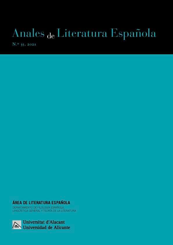 Anales de Literatura Española. Núm. 35, 2021 | Biblioteca Virtual Miguel de Cervantes