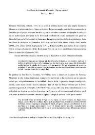 Más información sobre Semblanza de Fernando Menéndez: "Ética y estética"  / José Luis Trullo