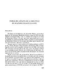 Portada:Índices del \"Boletín de la Biblioteca de Menéndez y Pelayo\" (1919-1995) / Andrés del Rey Sayagués