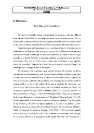 Portada:In memoriam. Luis Miguel Enciso Recio / María Luz González Mezquita