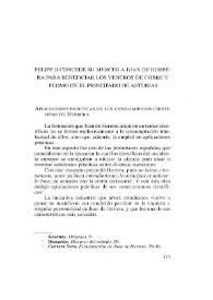 Portada:Felipe II concede su merced a Juan de Herrera para beneficiar los veneros de cobre y plomo en el Principado de Asturias / Luis Cervera Vera