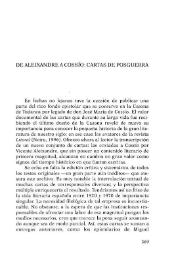 De Aleixandre a Cossío: cartas de posguerra / Julio Neira | Biblioteca Virtual Miguel de Cervantes