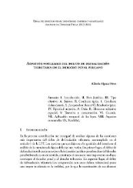 Portada:Aspectos nucleares del delito de defraudación tributaria en el derecho penal peruano / Alfredo Alpaca Pérez