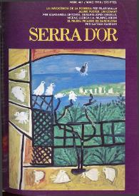 Portada:Serra d'Or. Any XL, núm. 461, maig 1998