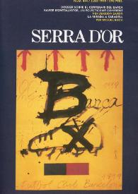 Portada:Serra d'Or. Any XLI, núm. 474, juny 1999