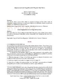 Algunas noticias biográficas de Diego de San Pedro / Jesús F. Cáseda Teresa | Biblioteca Virtual Miguel de Cervantes