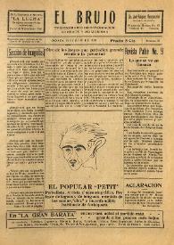 El Brujo. Trisemanario de información, combate y humorismo. Núm. 35, 25 de julio de 1929 | Biblioteca Virtual Miguel de Cervantes
