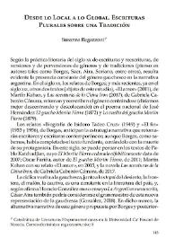 Desde lo local a lo global. Escrituras plurales sobre una tradición / Susanna Regazzoni | Biblioteca Virtual Miguel de Cervantes