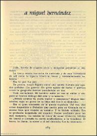 Más información sobre A Miguel Hernández / Guillermo Fonseca Fernández