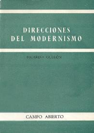 Direcciones del Modernismo / Ricardo Gullón | Biblioteca Virtual Miguel de Cervantes