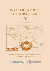 Investigaciones Geográficas. Núm. 78, 2022 | Biblioteca Virtual Miguel de Cervantes