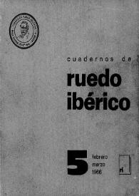 Cuadernos de Ruedo Ibérico. Núm. 5, febrero-marzo 1966 | Biblioteca Virtual Miguel de Cervantes