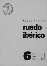 Cuadernos de Ruedo Ibérico. Núm. 6, abril-mayo 1966 | Biblioteca Virtual Miguel de Cervantes