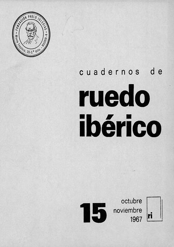 Cuadernos de Ruedo Ibérico. Núm. 15, octubre-noviembre 1967 | Biblioteca Virtual Miguel de Cervantes