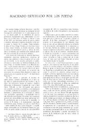 Portada:Machado estudiado por los poetas  / Leopoldo Rodríguez Alcalde
