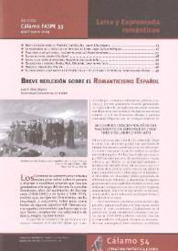 Breve reflexión sobre el Romanticismo Español / Juan F. Villar Dégano | Biblioteca Virtual Miguel de Cervantes