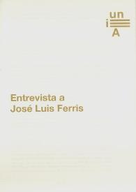 Entrevista a José Luis Ferris | Biblioteca Virtual Miguel de Cervantes