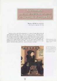 Portada:Ausiàs March, matèria de poètica i de debat (de Santillana a Lope de Vega) / Rafael M. Mérida Jiménez