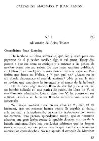 Más información sobre Cartas de Machado y Juan Ramón / Antonio Machado y Juan Ramón Jiménez