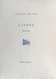Más información sobre Laurel : (Homenaje y elegía) / Leopoldo de Luis