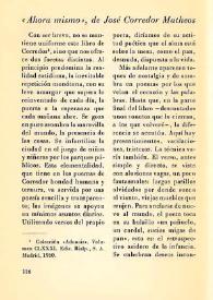 Más información sobre "Ahora mismo", de José Corredor Matheos / L. de L. 