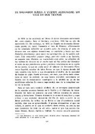 De Salvador Rueda a Vicente Aleixandre: un vals en dos tiempos  / Jorge Urrutia  | Biblioteca Virtual Miguel de Cervantes