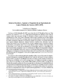 Saberse escritora. Apuntes a propósito de un epistolario de Laura Méndez de Cuenca (1893-1899) / Leticia Romero Chumacero | Biblioteca Virtual Miguel de Cervantes