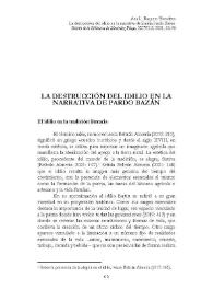 La destrucción del idilio en la narrativa de Emilia Pardo Bazán  / Ana L. Baquero Escudero | Biblioteca Virtual Miguel de Cervantes