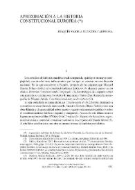 Aproximación a la historia constitucional europea / Joaquín Varela Suanzes-Carpegna | Biblioteca Virtual Miguel de Cervantes