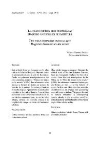 Más información sobre La clave crítica bien temperada: Baquero Goyanes en su partitura / Vicente Cervera Salinas