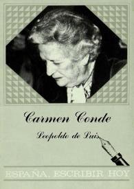 Más información sobre Carmen Conde / [biografía y selección] Leopoldo de Luis