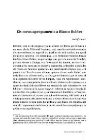Portada:Els meus apropaments a Blasco Ibáñez   / Rodolf Sirera
