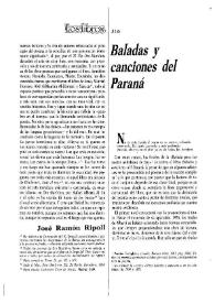 Más información sobre Baladas y canciones del Paraná   / Concepción Argente del Castillo Ocaña