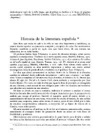 Portada:Historia de la literatura española / Diego Martínez Torrón