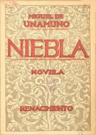 Portada:Niebla : novela / Miguel de Unamuno