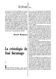 Portada:La cristología de José Saramago  / Mario Boero 
