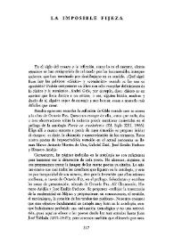 La imposible fijeza  / Jorge Albistur  | Biblioteca Virtual Miguel de Cervantes