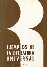 Más información sobre Propuesta de programa de ejemplos de la literatura universal
: (segundo ciclo de Bachillerato) / José Carlos Rovira