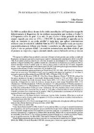 Portada:\"No hay burlas con la podagra\". Carlos V y el ácido úrico / Folke Gernert