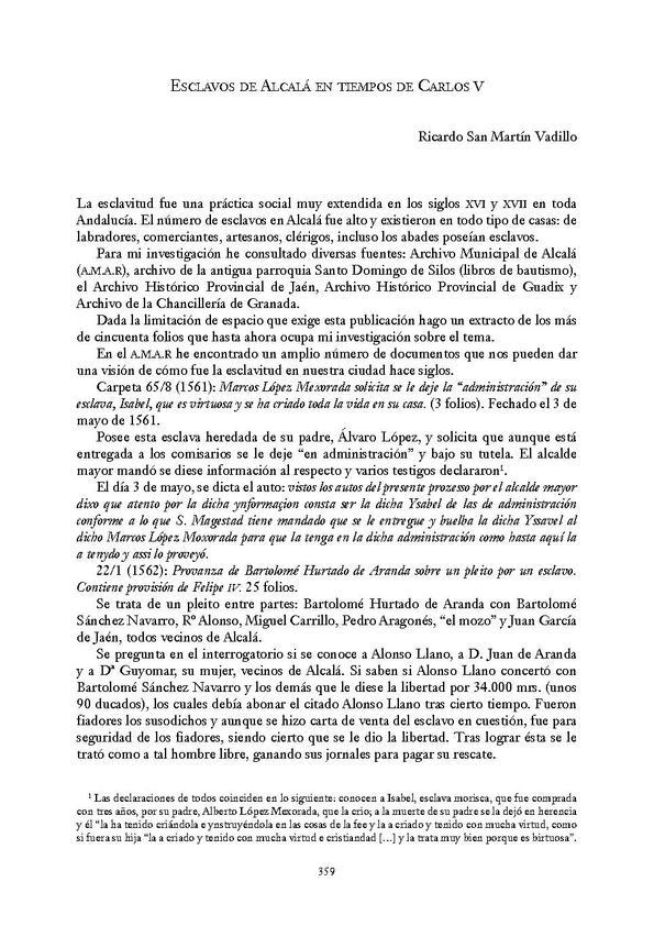 Esclavos De Alcal En Tiempos De Carlos V Ricardo San Mart n Vadillo esclavos-de-alcal-en-tiempos-de-carlos-v-ricardo-san-mart-n-vadillo