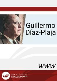 Guillermo Díaz-Plaja / director Marcelino Jiménez León | Biblioteca Virtual Miguel de Cervantes