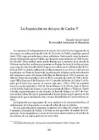 Portada:La Inquisición en tiempos de Carlos V / Ricardo García Cárcel