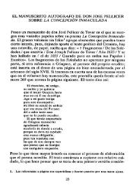 El manuscrito autobiográfico de don José Pellicer sobre "La Concepción Inmaculada" / Manuel Alvar | Biblioteca Virtual Miguel de Cervantes